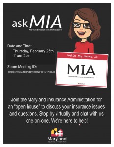 Ask-MIA_Flyer_Feb 25 Virtual Open House Insurance Issues